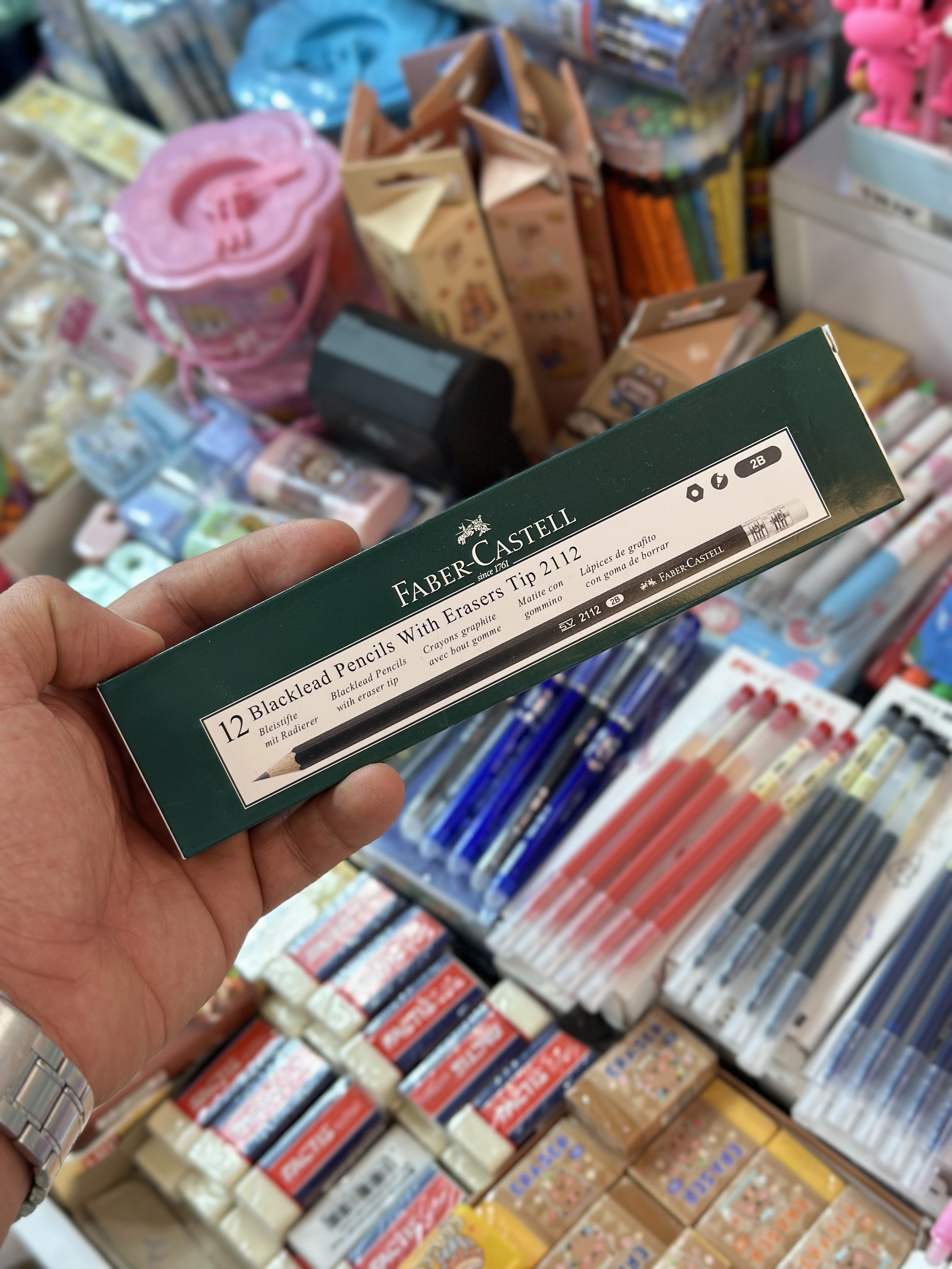 مداد چوبي فايبر مشكي ١٢ عددي